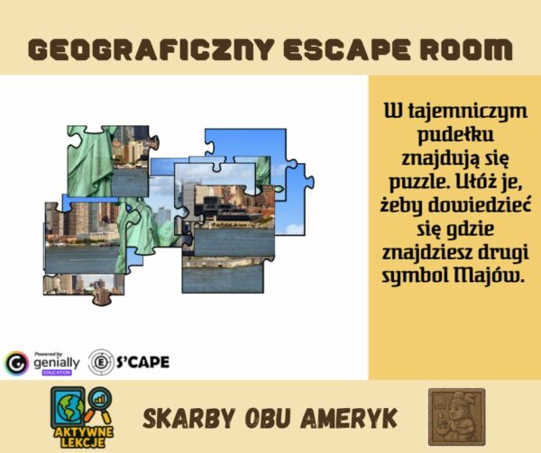 Pakiet escape roomów z geografii – Azja i Ameryki