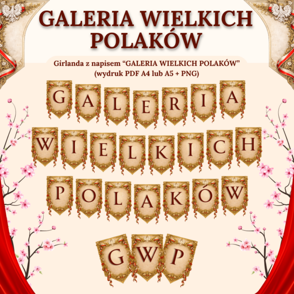 Galeria Wielkich Polaków - PAKIET (plansze edukacyjne + girlanda)