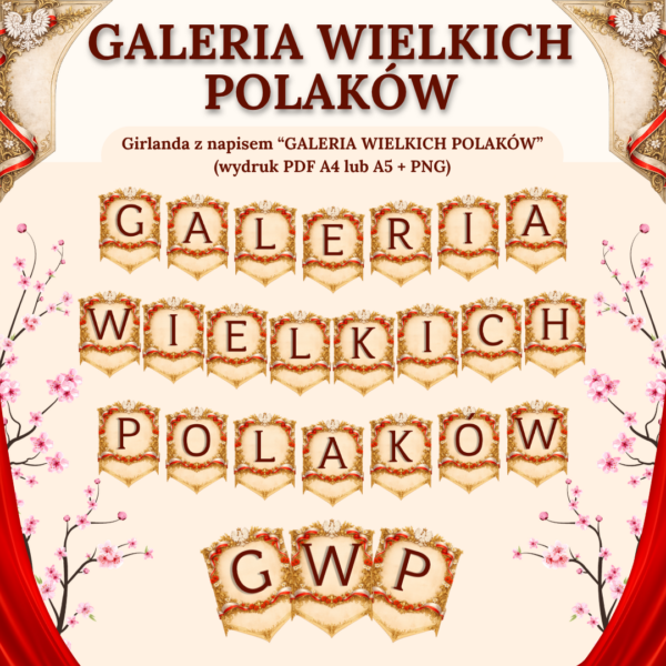 Galeria Wielkich Polaków - PAKIET (plansze edukacyjne + girlanda)