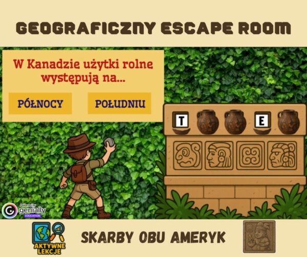 4 Pakiet escape roomów z geografii – Europa, Azja i Ameryki