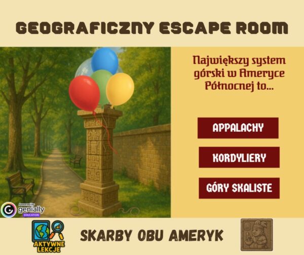 Pakiet escape roomów z geografii – Azja i Ameryki
