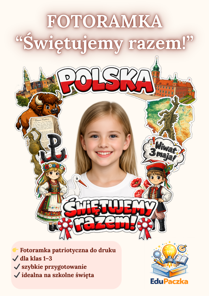 Fotoramka Patriotyczna Do Druku A4 Dla Dzieci Fotoramka Patriotyczna Do Druku A4 Dla Dzieci