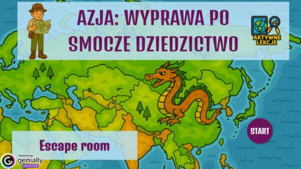 Pakiet escape roomów z geografii – Azja i Ameryki