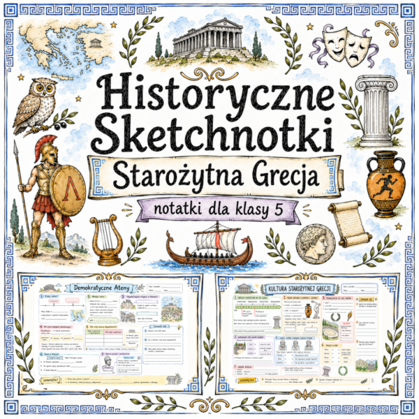 Sketchnotki Historia klasa 5 – Starożytna Grecja