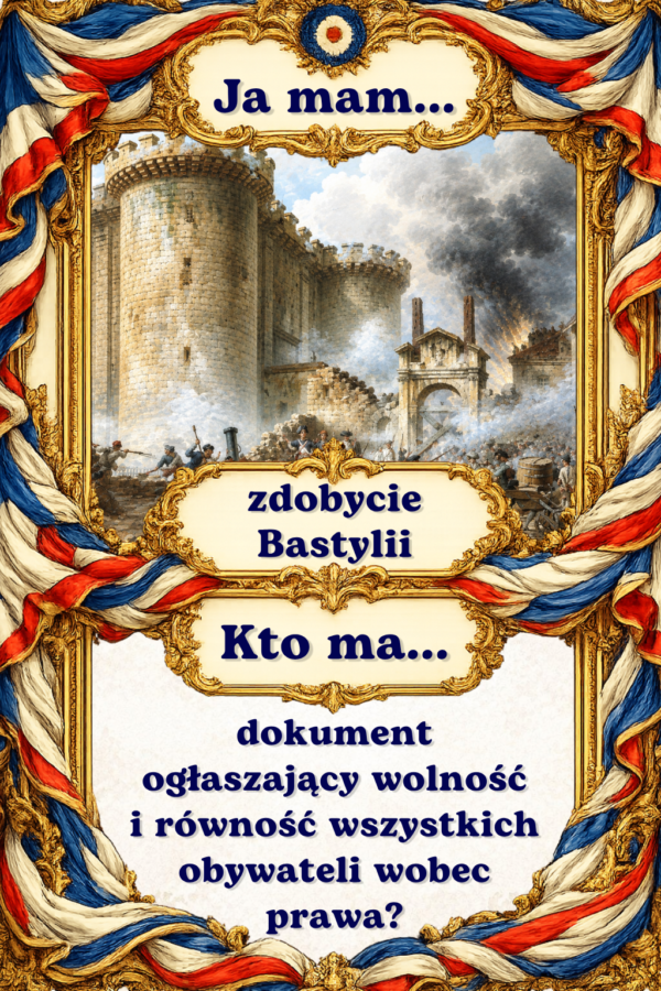 9 Gra edukacyjna „Ja mam… Kto ma…?” – Rewolucja francuska i okres napoleoński
