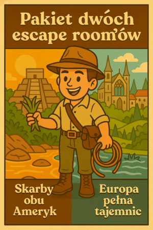 Pakiet escape roomów z geografii – Europa i Ameryki