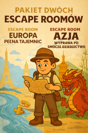 Pakiet escape roomów z geografii – Europa i Azja
