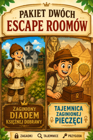 Pakiet Escape Room Historia Klasa 5 - Zaginiony diadem księżnej Dobrawy + Tajemnica zaginionej pieczęci
