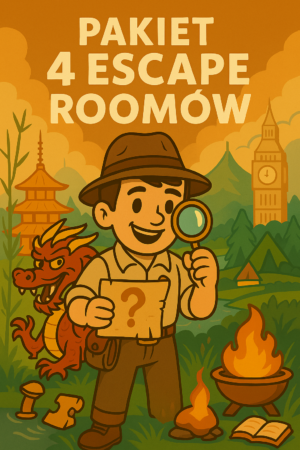 Pakiet escape roomów z geografii – Polska, Europa, Azja i Ameryki