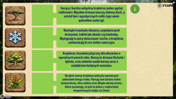 Pakiet escape roomów z geografii – Ameryki, Krajobrazy Świata i Polska