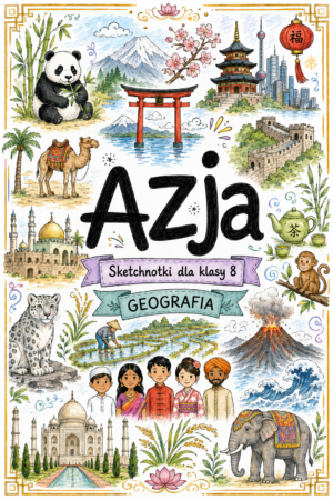Sketchnotki Geografia klasa 8 – Azja