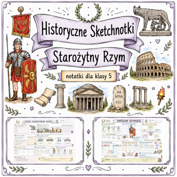 Sketchnotki Historia klasa 5 – Starożytny Rzym