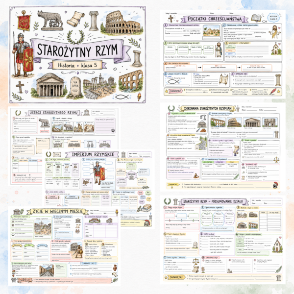 Sketchnotki Historia klasa 5 – Starożytny Rzym
