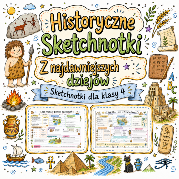 1 Sketchnotki Historia klasa 4 – Z najdawniejszych dziejów (nowa PP)