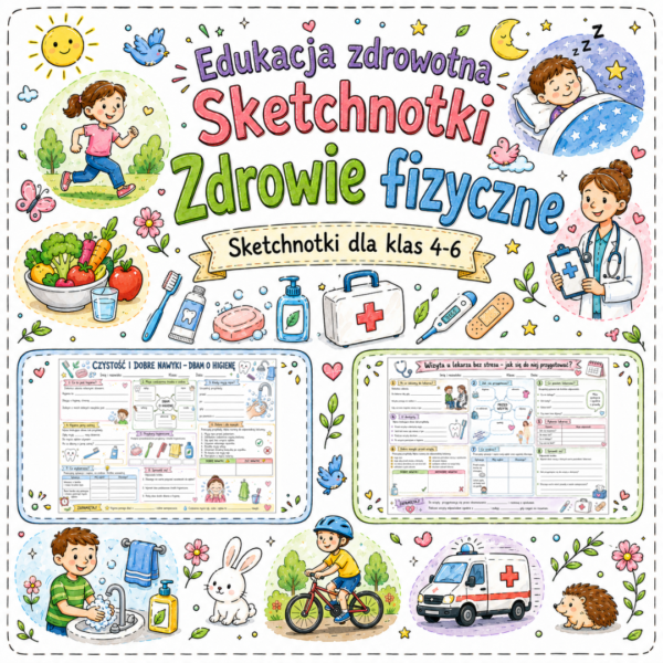 1 Sketchnotki Edukacja zdrowotna klasy 4-6 – Zdrowie fizyczne (nowa PP)