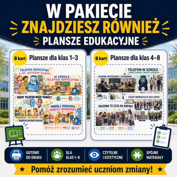 2 Telefony w szkole 2026 - kompletny pakiet dokumentów i materiałów edukacyjnych