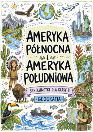 Sketchnotki Geografia klasa 8 – Ameryka Północna i Ameryka Południowa