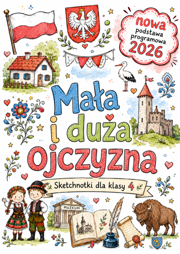 Mała i duża ojczyzna - plakat Sketchnotki Historia klasa 4 – Mała i duża ojczyzna (nowa PP)