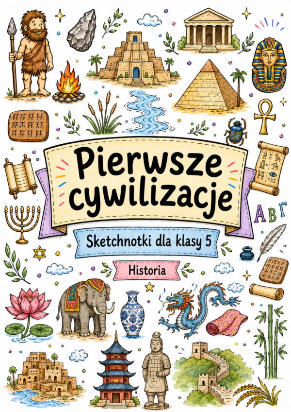 Sketchnotki Historia klasa 5 – Pierwsze cywilizacje
