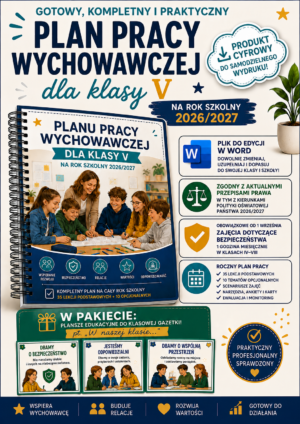 Plan pracy wychowawczej dla klasy V na rok szkolny 2026/2027
