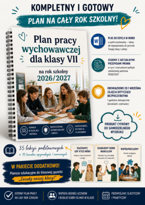 Plan pracy wychowawczej klasa 7 - plakat