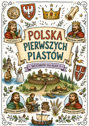 Sketchnotki Historia klasa 5 – Polska pierwszych Piastów