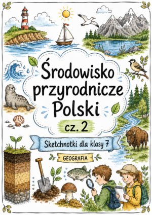 Sketchnotki Geografia klasa 7 – Środowisko przyrodnicze Polski cz. 2