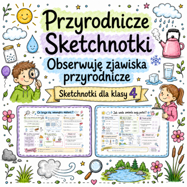 1 Sketchnotki Przyroda klasa 4 – Obserwuję zjawiska przyrodnicze (nowa PP)