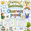 Sketchnotki Przyroda klasa 4 – Obserwuję pogodę (nowa PP)