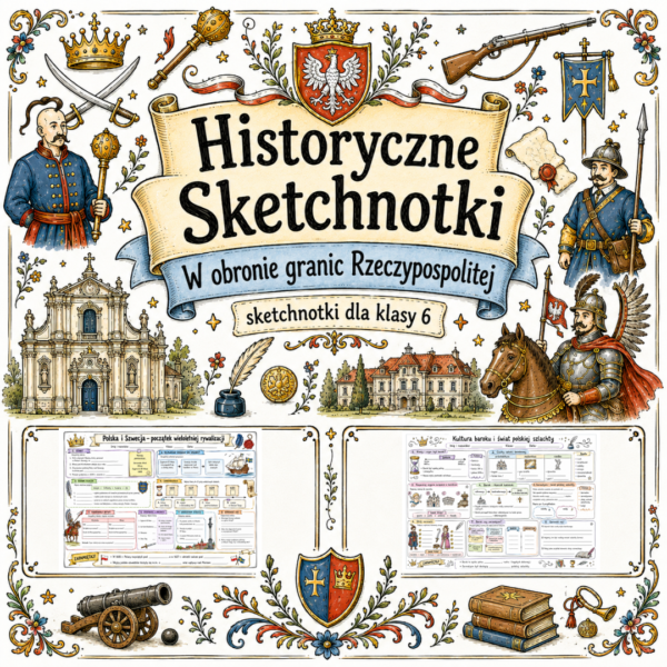 Sketchnotki Historia klasa 6 – W obronie granic Rzeczypospolitej