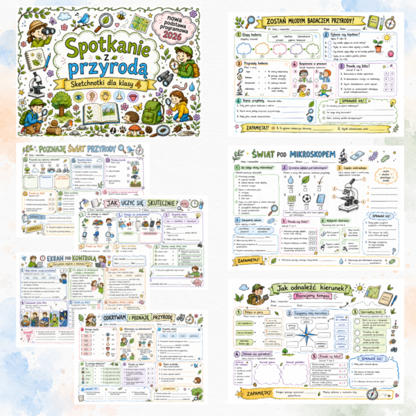 2 Sketchnotki Przyroda klasa 4 – Spotkanie z przyrodą (nowa PP)