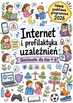 Sketchnotki Edukacja zdrowotna klasy 4-6 – Internet i profilaktyka uzależnień (nowa PP)