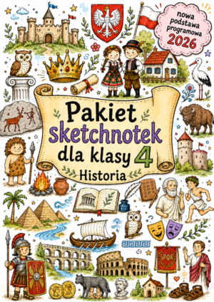 Pakiet sketchnotek Historia klasa 4