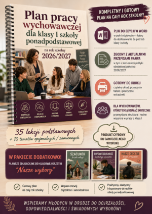 Plan pracy wychowawczej klasa 1 SPP - plakat Plan pracy wychowawczej klasa 1 SPP - plakat