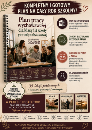 Plan pracy wychowawczej klasa 3 SPP - plakat