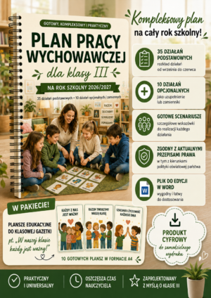 Plan pracy wychowawczej klasa 3 - plakat