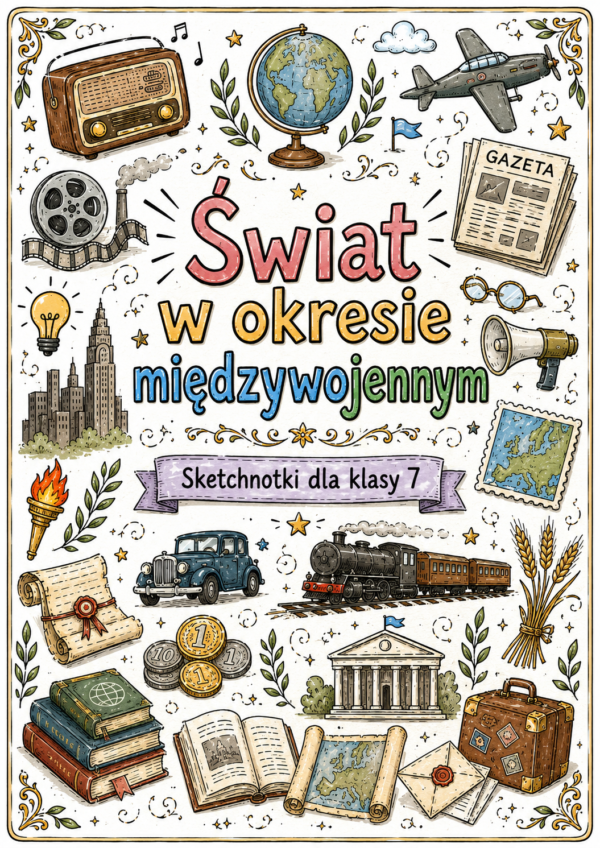 Świat w okresie międzywojennym - plakat