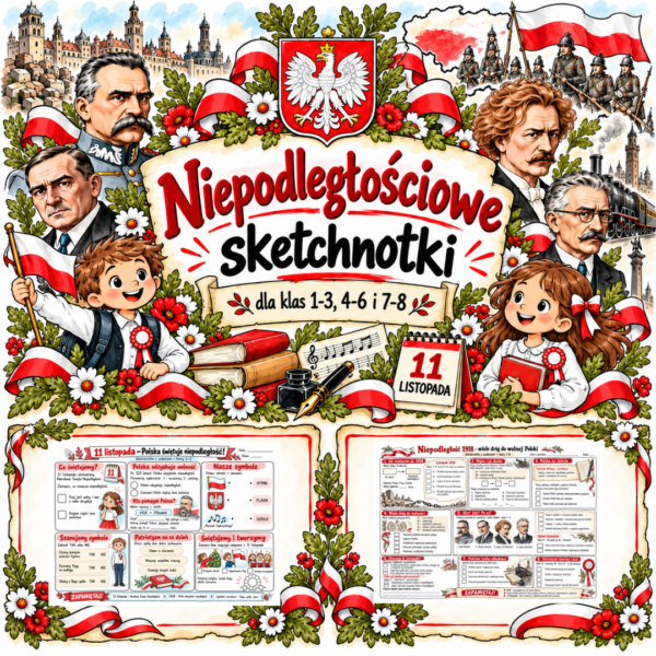 Sketchnotki Niepodległościowe klasy 1-8