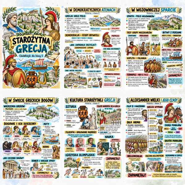 EduWklejki Historia klasa 5 – Starożytna Grecja