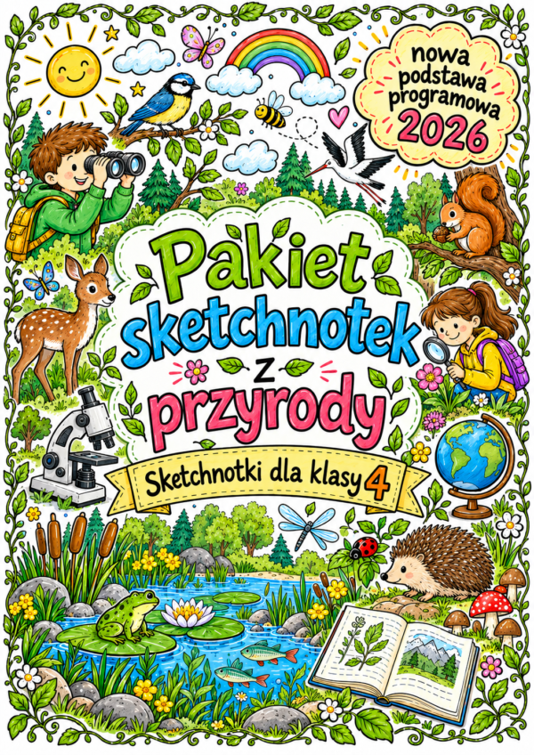 Pakiet sketchnotek Przyroda klasa 4 (nowa PP)