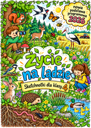 Życie na lądzie – sketchnotki przyrodnicze Sketchnotki Przyroda klasa 4 – Życie na lądzie (nowa PP)