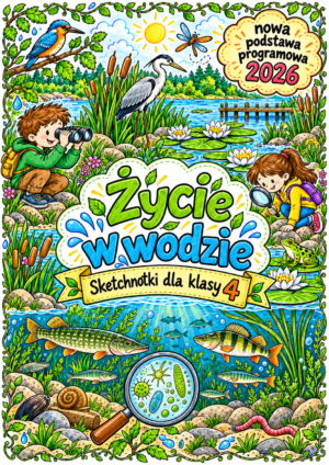 Życie w wodzie – sketchnotki dla klasy 4 Sketchnotki Przyroda klasa 4 – Życie w wodzie (nowa PP)